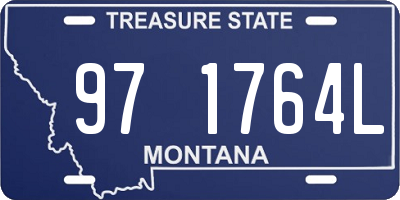 MT license plate 971764L