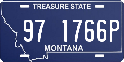 MT license plate 971766P
