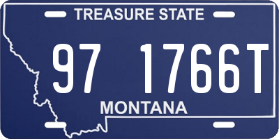 MT license plate 971766T