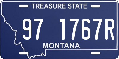 MT license plate 971767R
