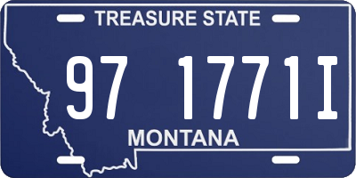 MT license plate 971771I