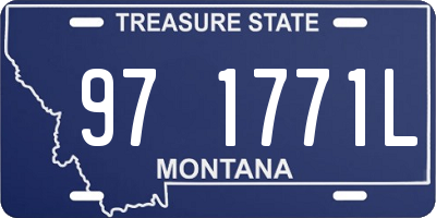 MT license plate 971771L