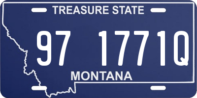 MT license plate 971771Q