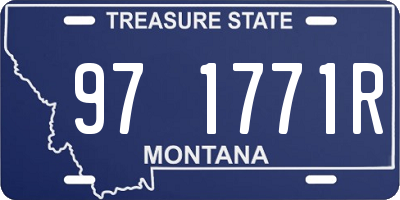 MT license plate 971771R