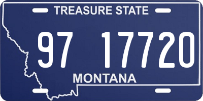MT license plate 971772O