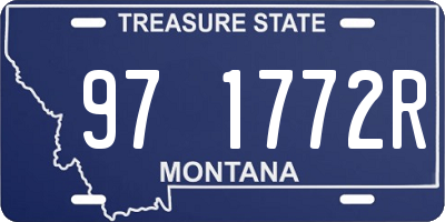 MT license plate 971772R