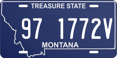 MT license plate 971772V