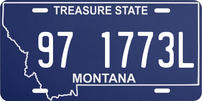 MT license plate 971773L