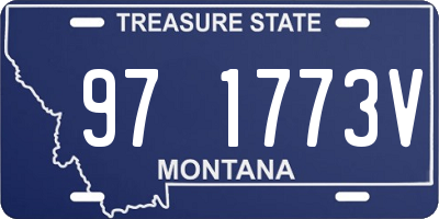 MT license plate 971773V