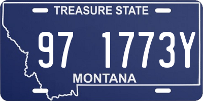 MT license plate 971773Y