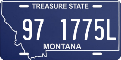 MT license plate 971775L