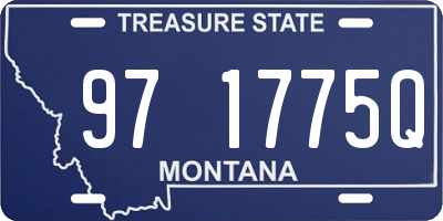 MT license plate 971775Q