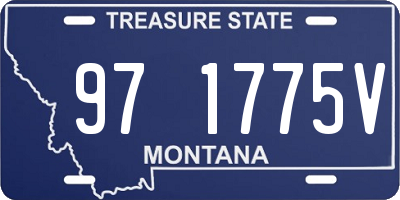 MT license plate 971775V