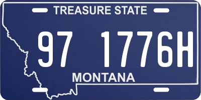 MT license plate 971776H