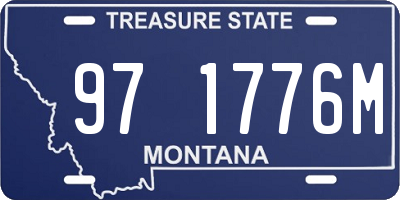 MT license plate 971776M