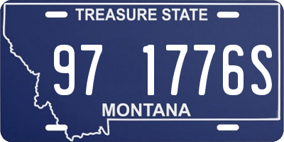 MT license plate 971776S