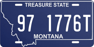 MT license plate 971776T