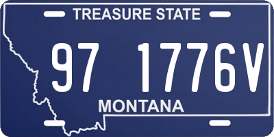 MT license plate 971776V