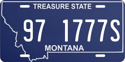 MT license plate 971777S