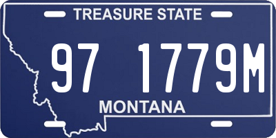 MT license plate 971779M