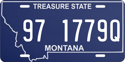 MT license plate 971779Q