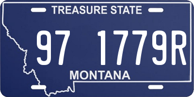 MT license plate 971779R