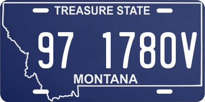 MT license plate 971780V