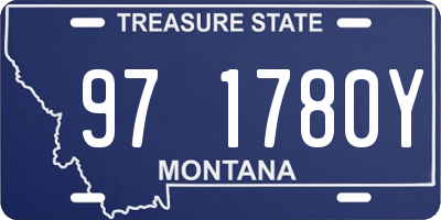 MT license plate 971780Y