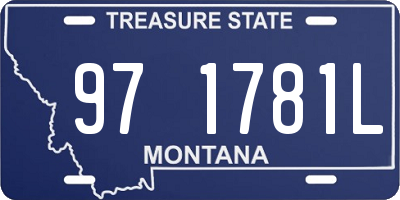 MT license plate 971781L