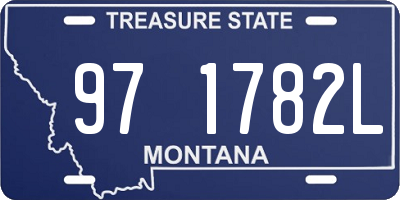 MT license plate 971782L