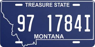 MT license plate 971784I
