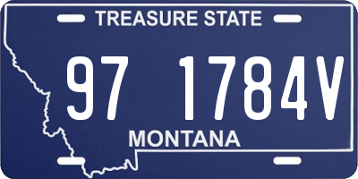 MT license plate 971784V