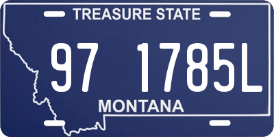 MT license plate 971785L