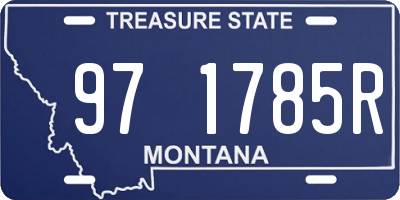 MT license plate 971785R