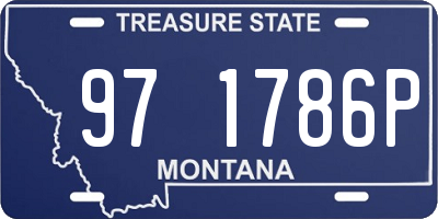 MT license plate 971786P