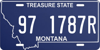 MT license plate 971787R