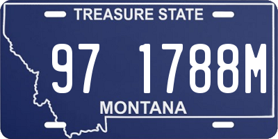 MT license plate 971788M