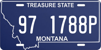MT license plate 971788P