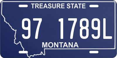 MT license plate 971789L