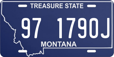 MT license plate 971790J