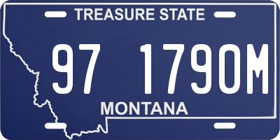 MT license plate 971790M