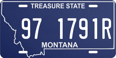 MT license plate 971791R