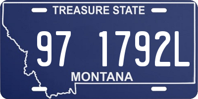 MT license plate 971792L