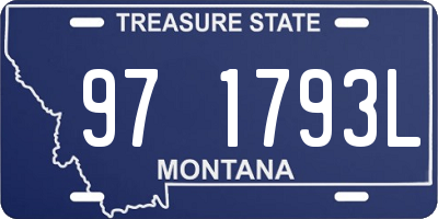 MT license plate 971793L