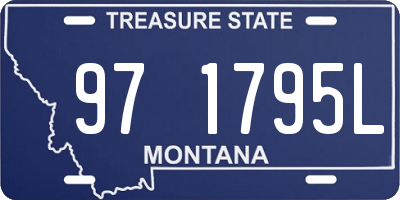 MT license plate 971795L