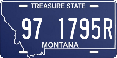 MT license plate 971795R
