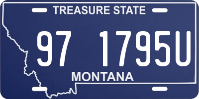 MT license plate 971795U