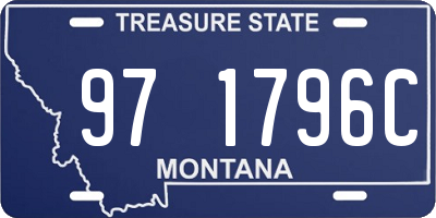 MT license plate 971796C