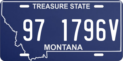 MT license plate 971796V