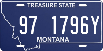 MT license plate 971796Y